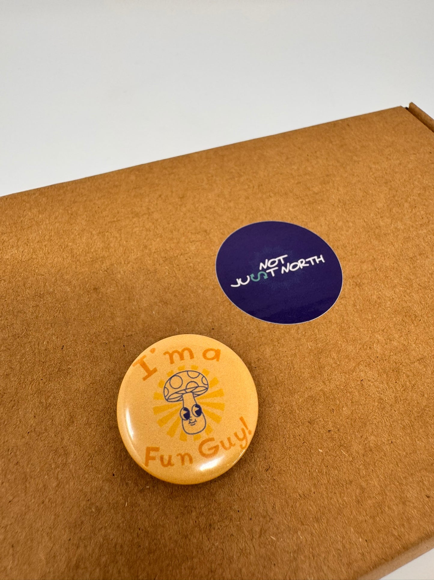 "Fun Guy" Button