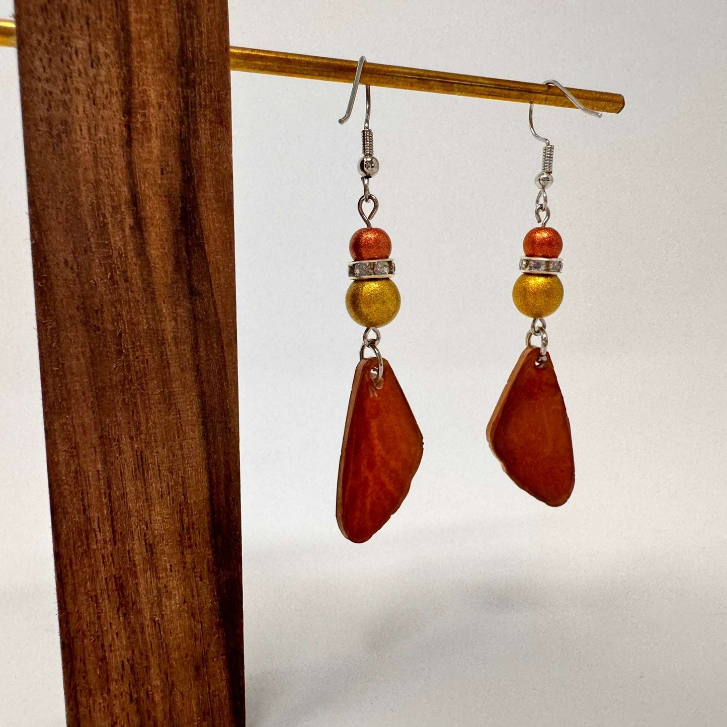 Metallic Wings Statement Earrings - Butterfly Design | LGBTQ+ Artisan Made