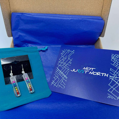 Prismatic Harmony Chakra Earrings - Spiritual Energy Design | LGBTQ+ Made