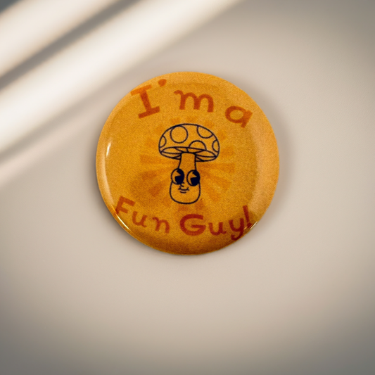 "Fun Guy" Button